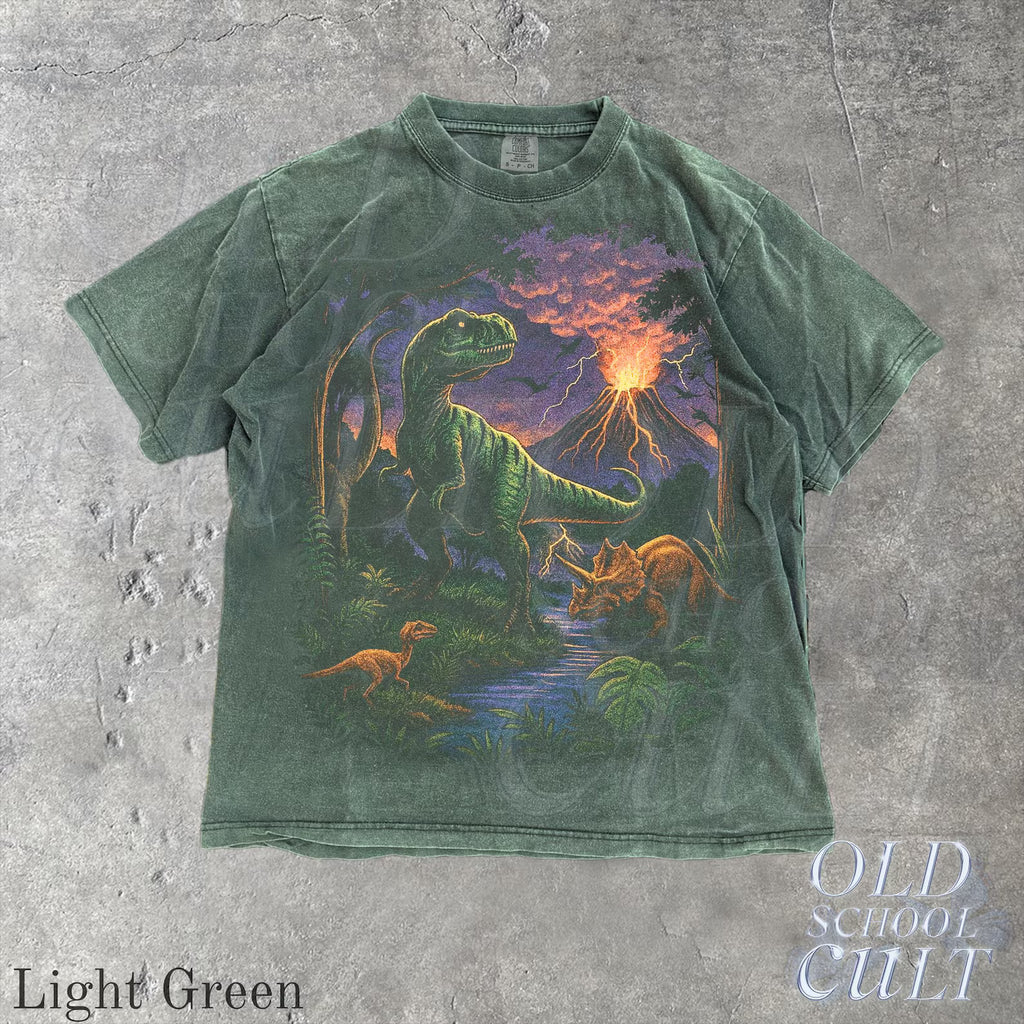 Vintage Jurassic dinosaur 90s graphic