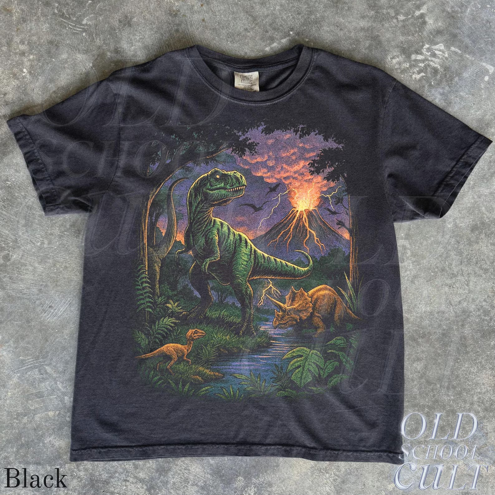 Vintage Jurassic dinosaur 90s graphic