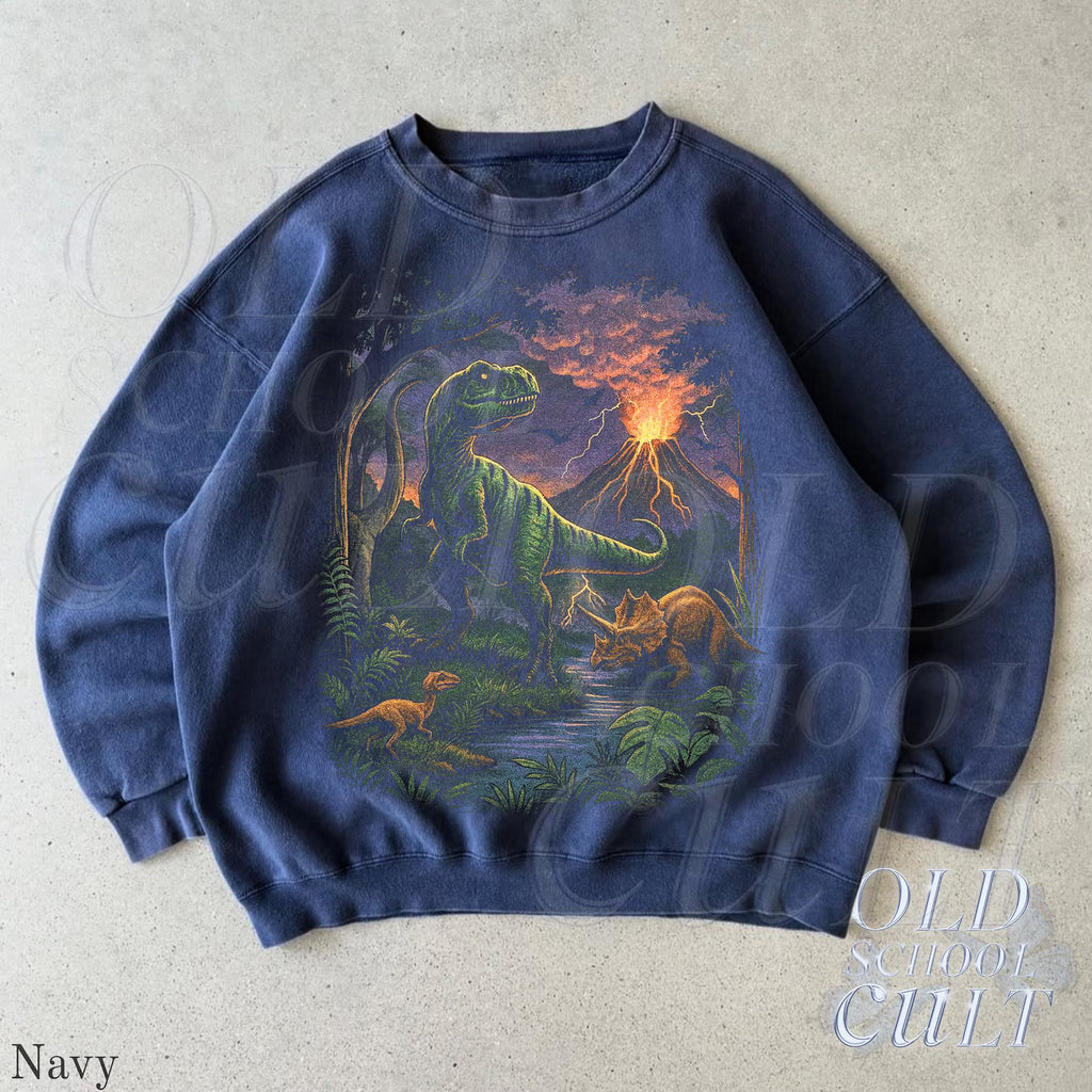 Vintage Jurassic dinosaur 90s graphic