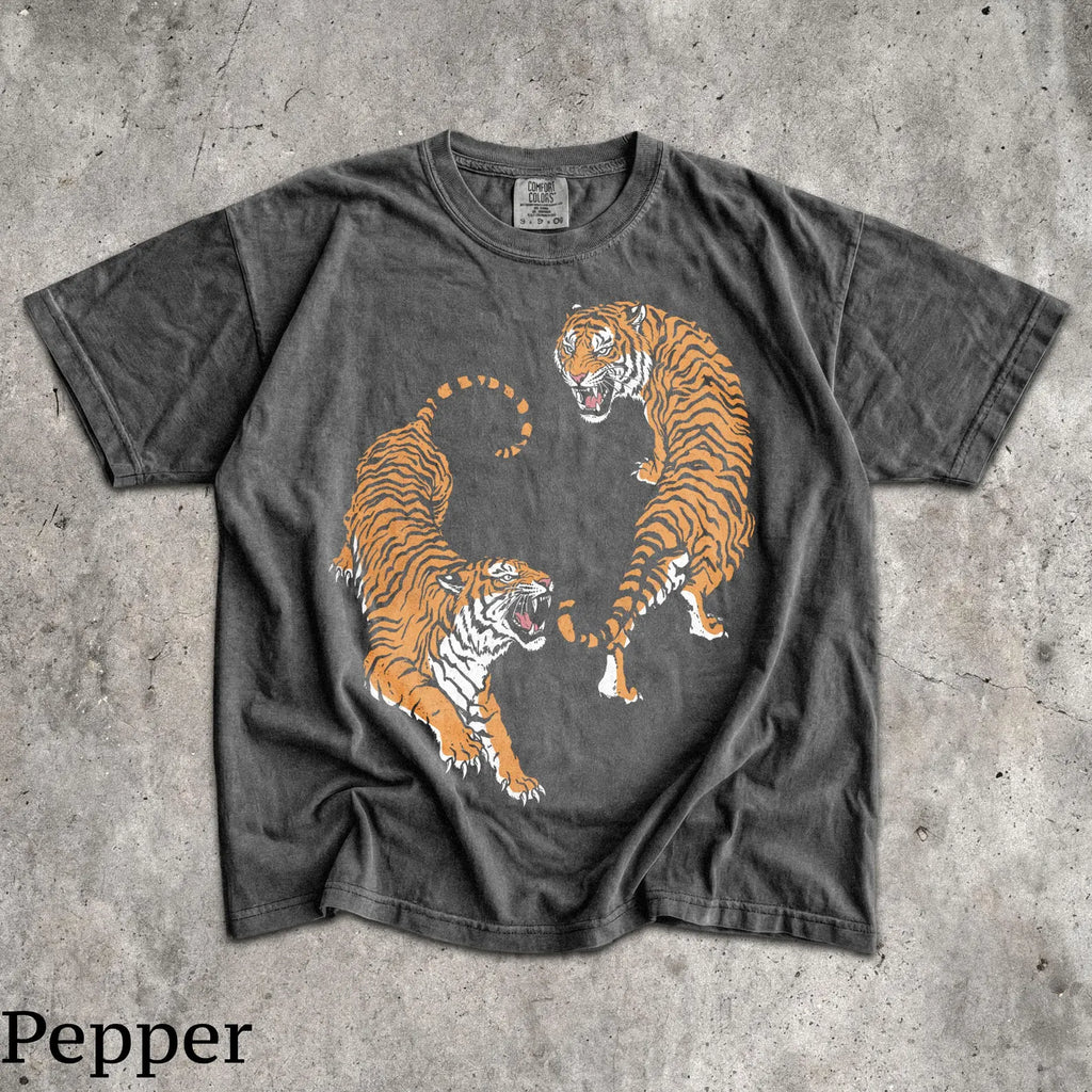 Japanese Tiger Fight